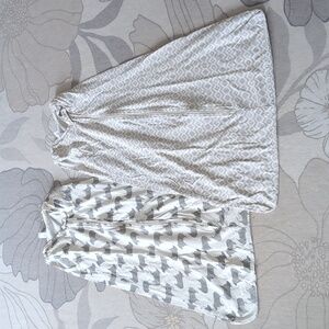 Set of Two Hudson Baby Sleep Sacks in Gray and Cream (Size 18-24 Months)